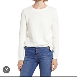 Madewell Texture & Thread Jacquard Knot-Front Top